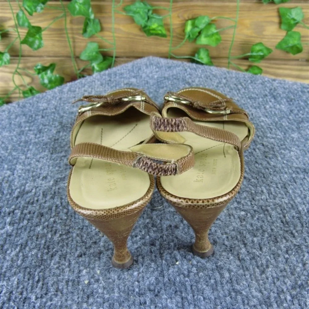 kate spade new york Women  Slingback Brown Leather Pump 7.5 Medium  Used‎ 2025